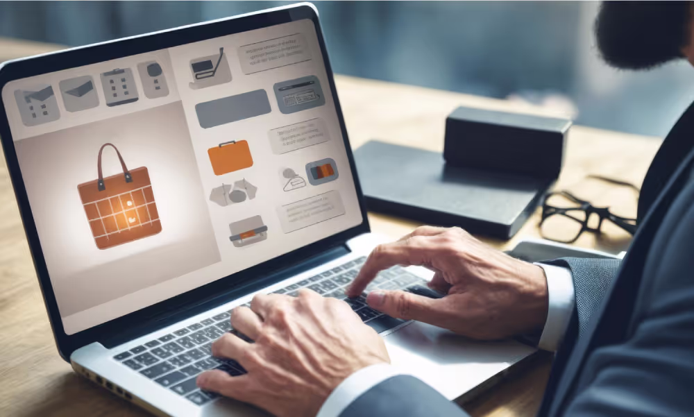 Image illustrating how to select the ideal e-commerce platform, featuring a case study on WooCommerce for retail businesses.