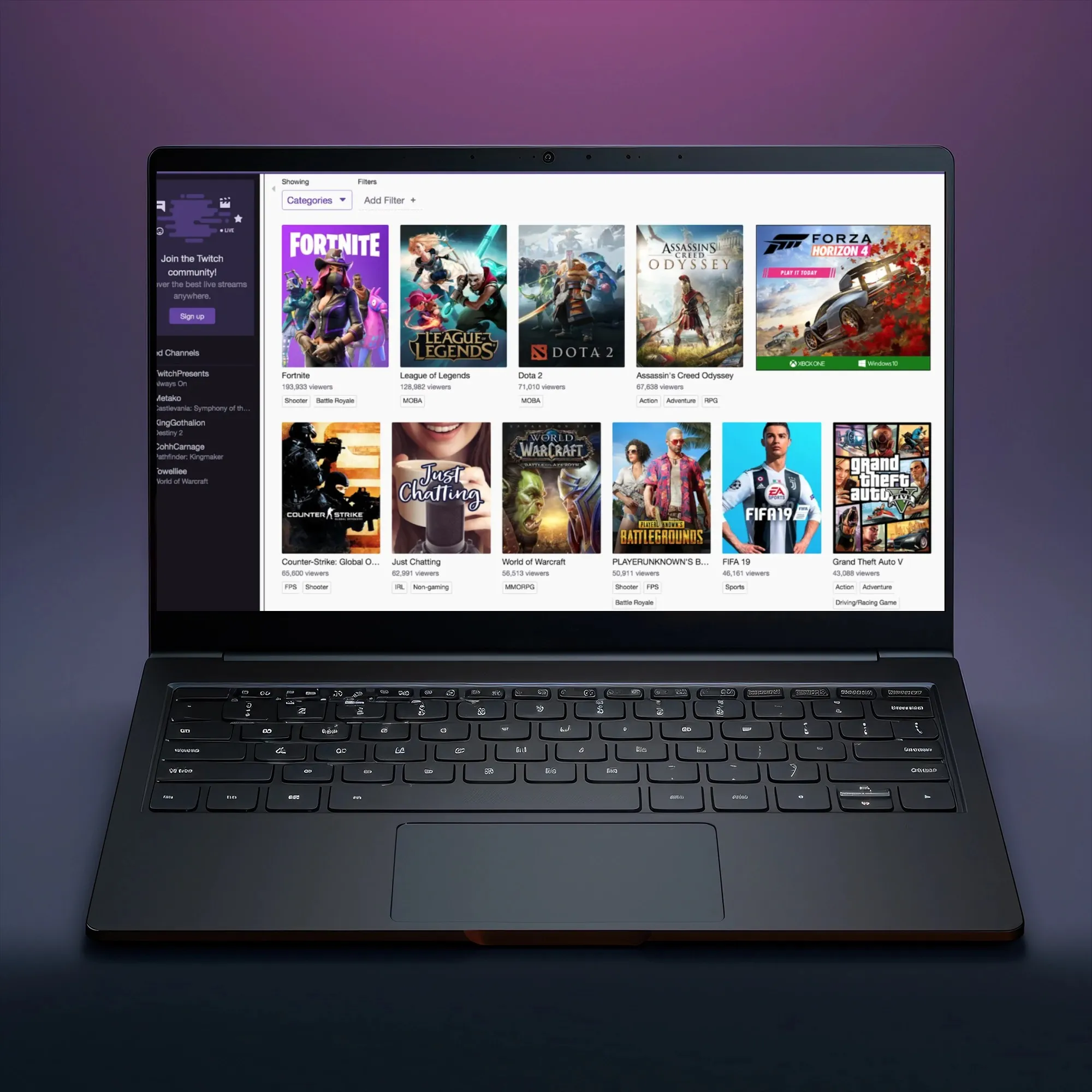 A laptop image shows a decentralized streaming platform, developed with a clear concept, a basic version (MVP), secure fundraising through smart contracts, and fair user interactions.