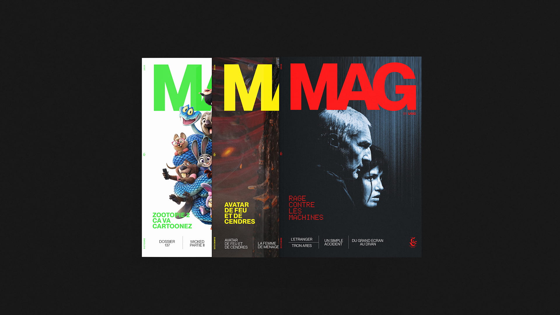 Exploration créative autour de la refonte du MAG by UGC, imaginée comme un véritable objet éditorial digital. Un projet prospectif visant à révéler le potentiel graphique et narratif d’un média culturel sous-exploité.