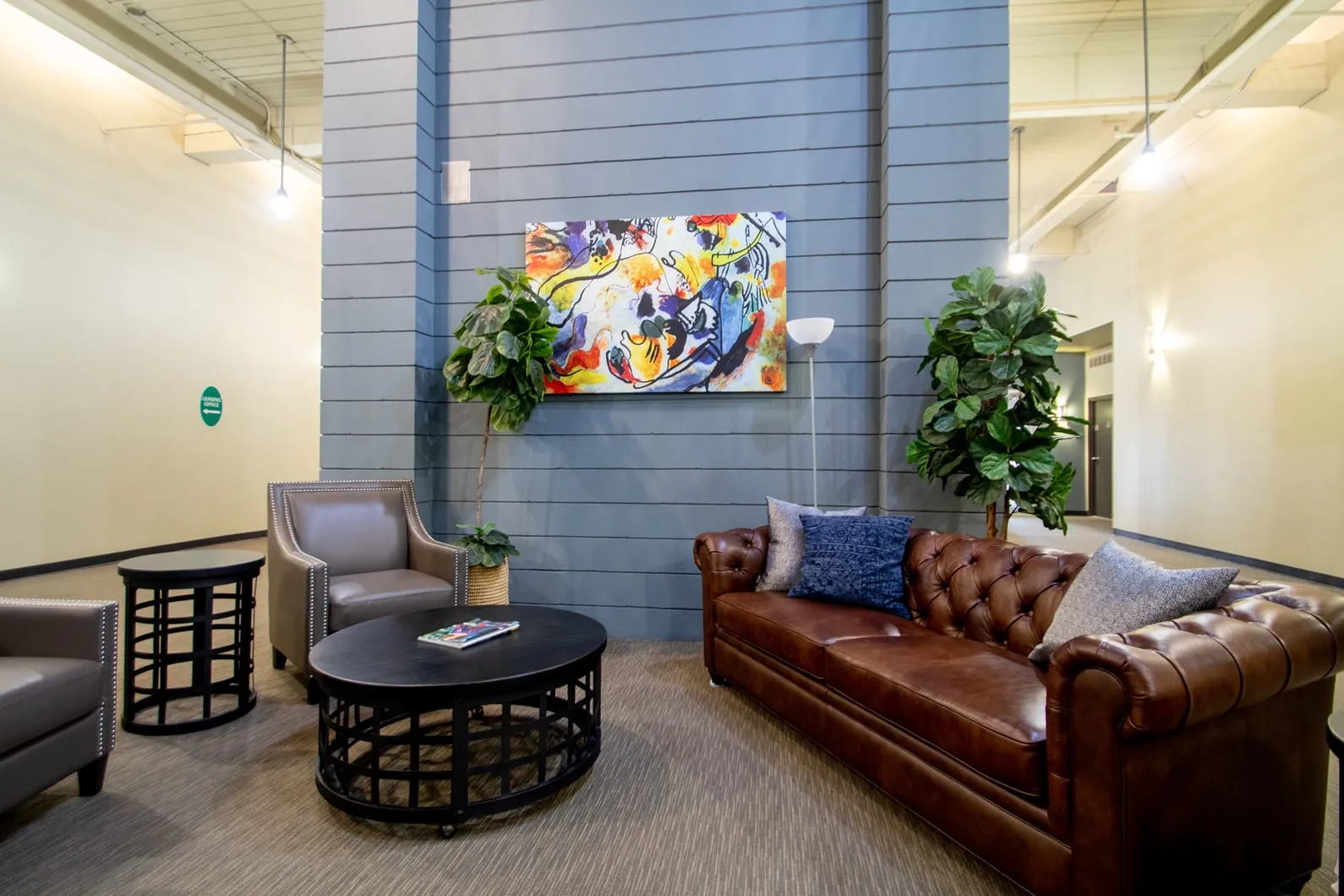 Lounge seating in lobby