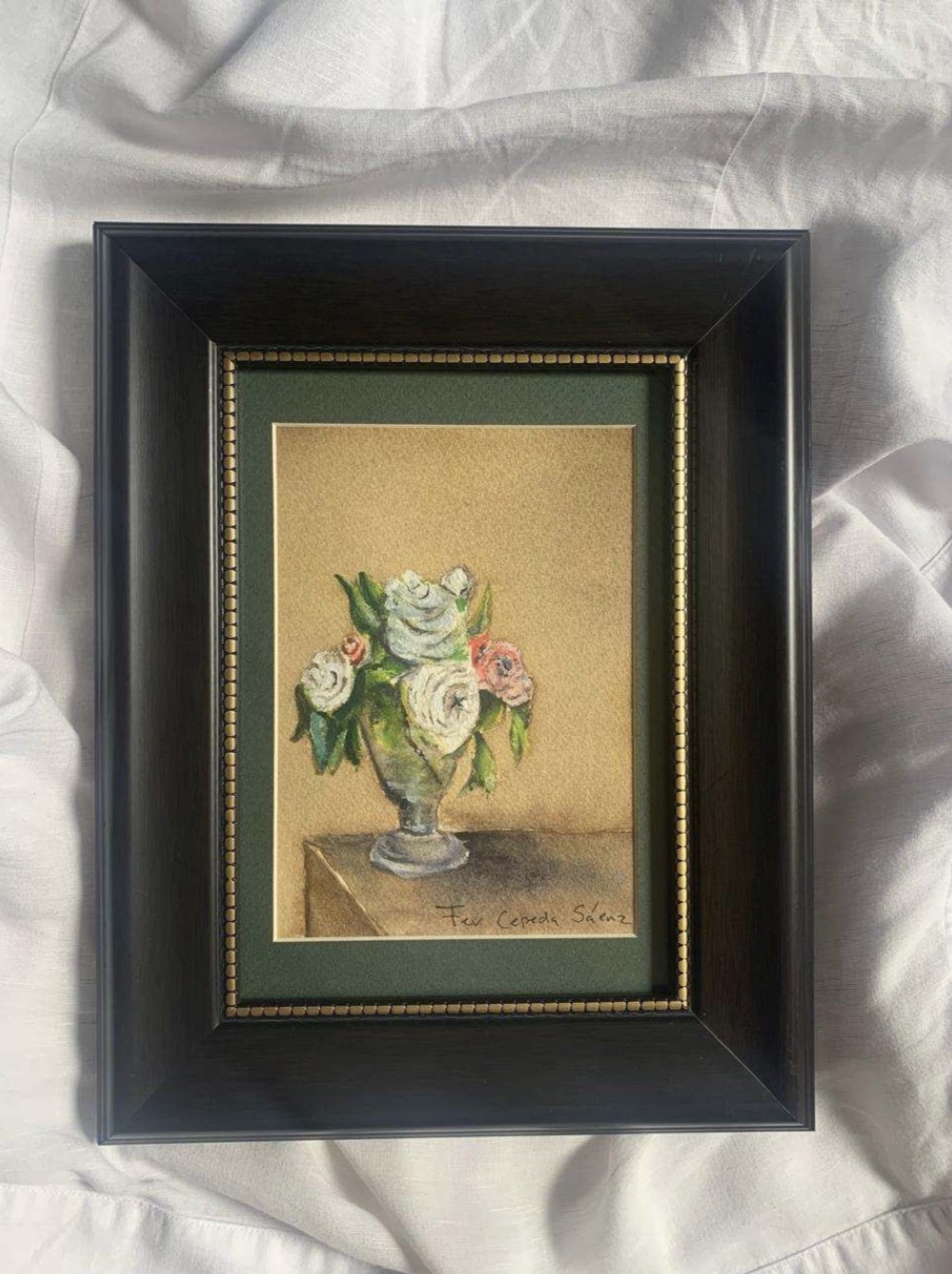 Florero — Acuarela sobre papel 100% algodón de 300 g