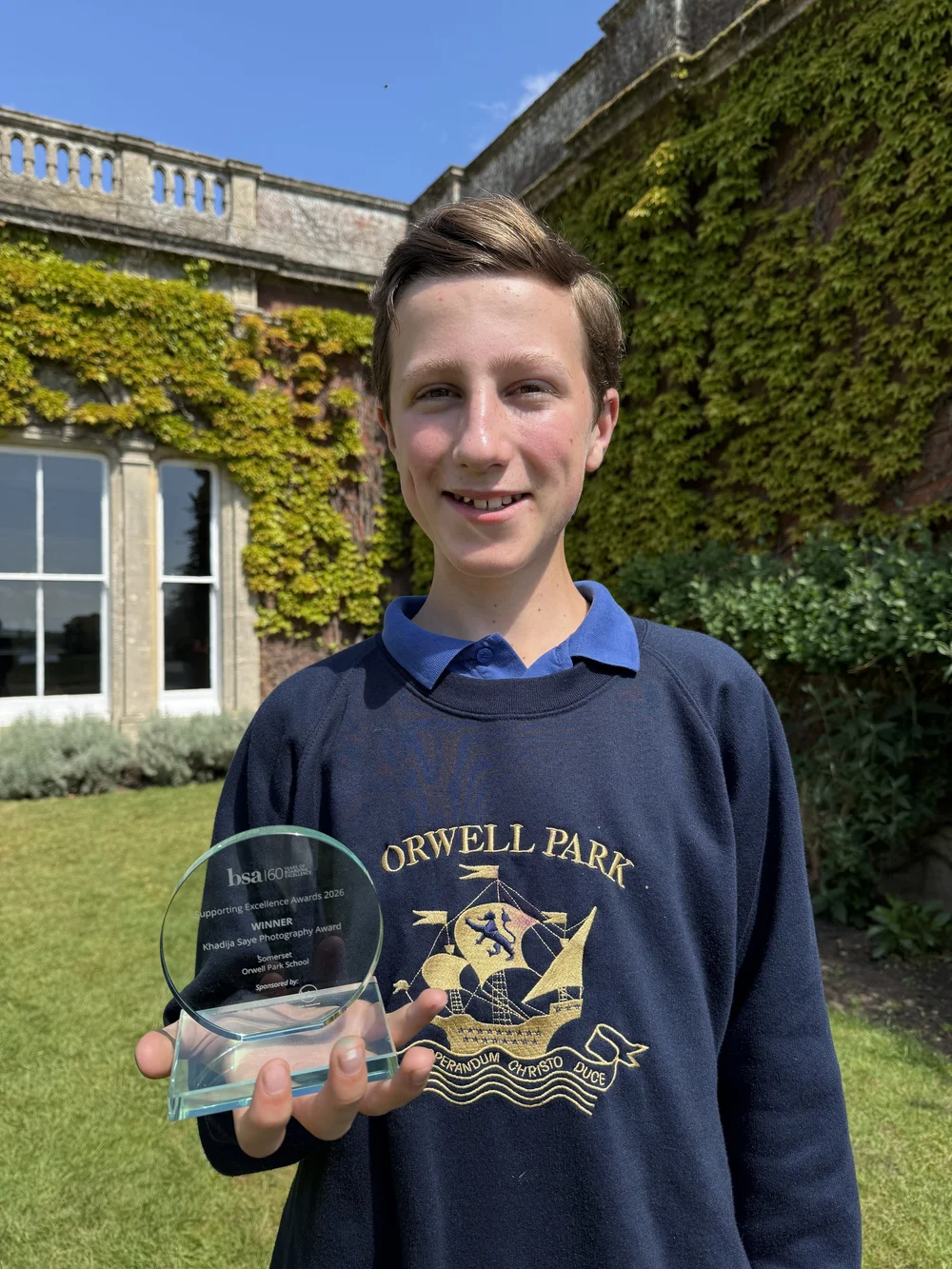 Orwell Park pupil wins national photography award