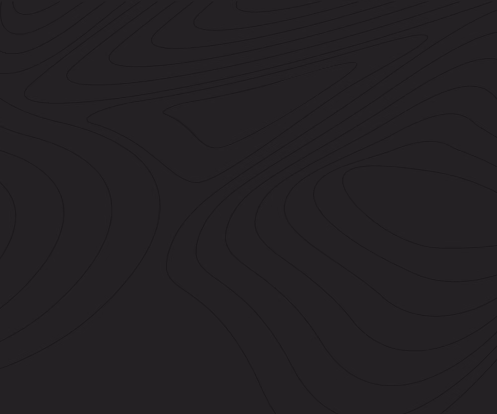 Dark abstract topographic contour lines forming smooth, organic shapes on a black background.