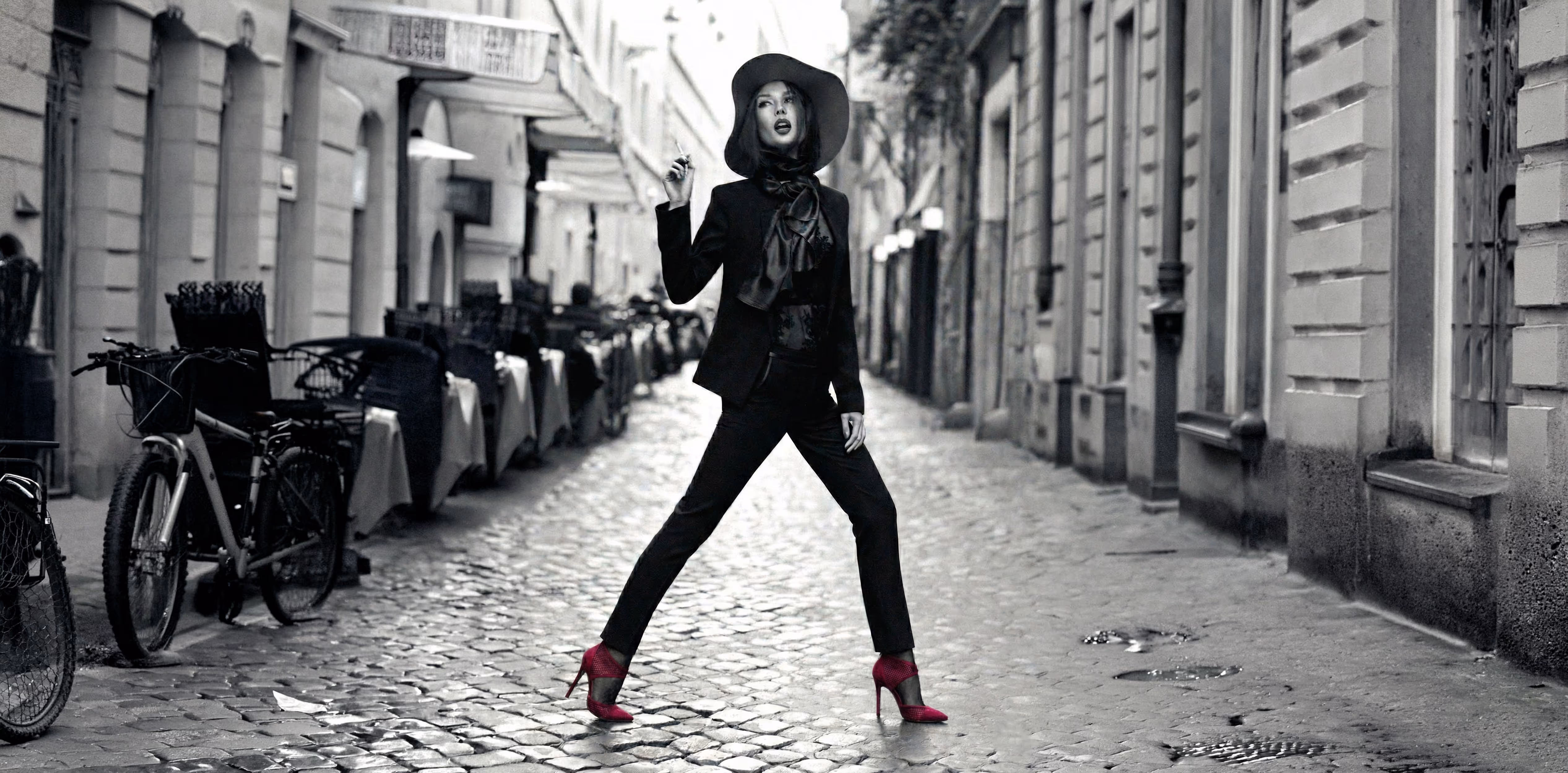 Mesel Shoes brand identity and retail store design with monochromatic luxury aesthetic in Belgrade