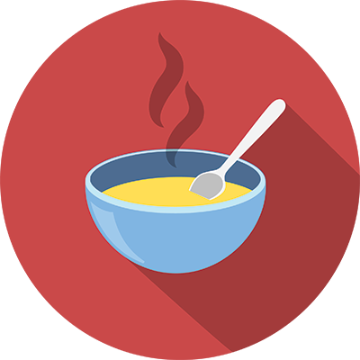 icon for soup, food event