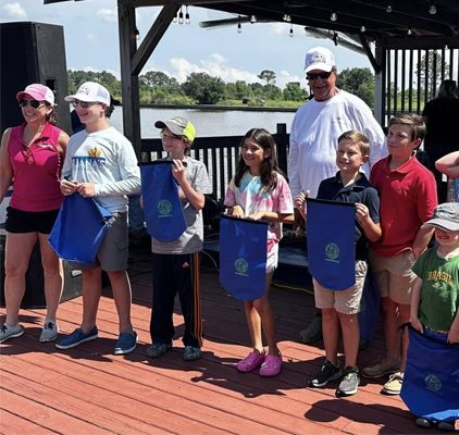 kids that participated in TYC fishing rodeo