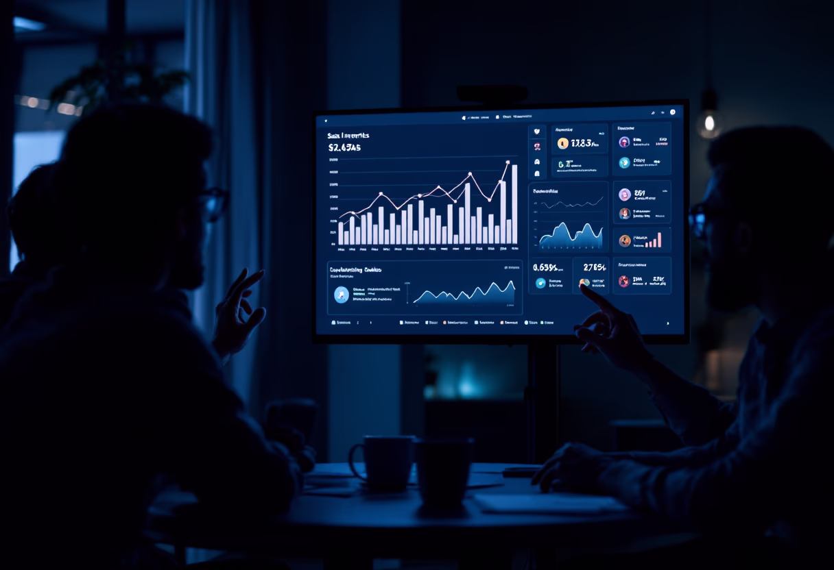 image of a b2b saas meeting in progress