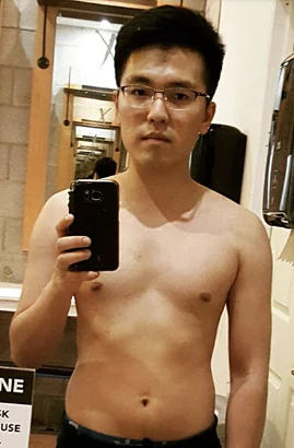 Allen C. before training at Fit Factory Fitness Toronto