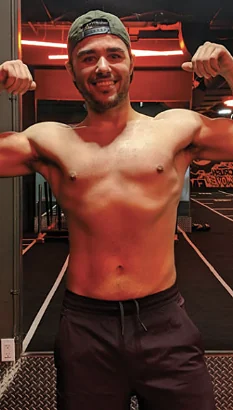 Michael A. after training at Fit Factory Fitness Toronto