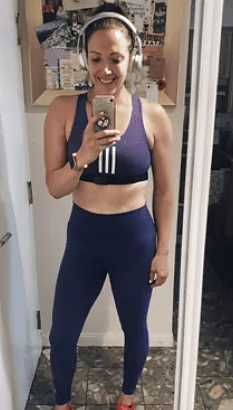 Charlotte S. after training at Fit Factory Fitness Toronto