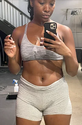Nafissa P. before training at Fit Factory Fitness Toronto
