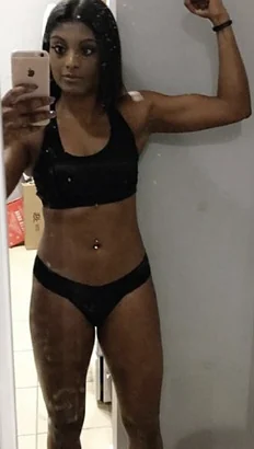 Natasha A. after training at Fit Factory Fitness Toronto