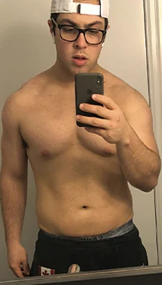 Nicholas B. before training at Fit Factory Fitness Toronto