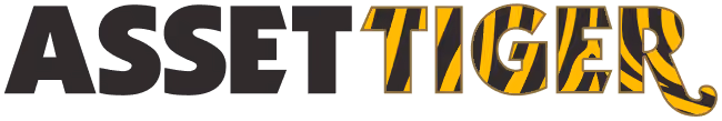 Asset Tiger logo with the word 'ASSET' in black and 'TIGER' in yellow and black tiger stripes.