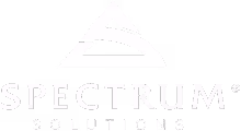 Spectrum Solutions logo with stylized triangular design above the text.