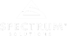 Spectrum Solutions logo with stylized triangular design above the text.