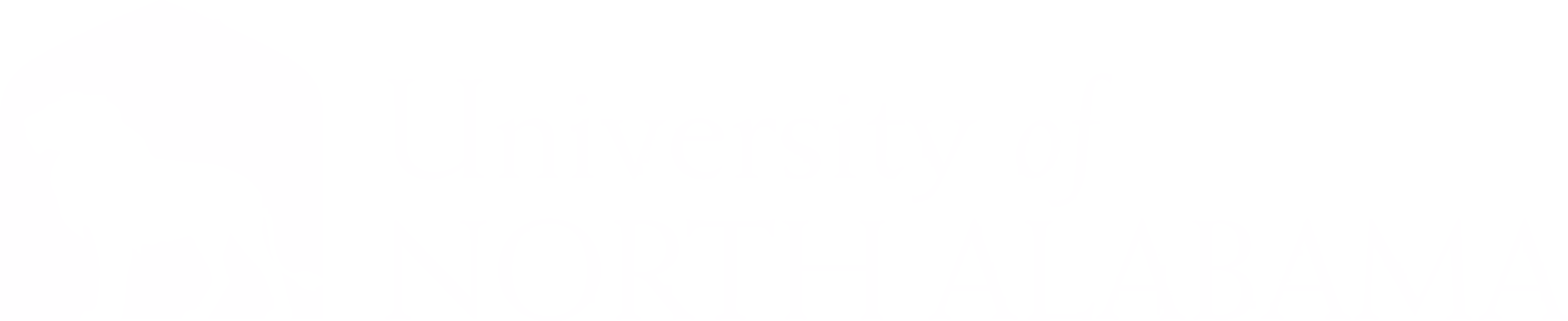 University of North Alabama logo with a silhouette of a lion inside a pentagon-shaped frame.