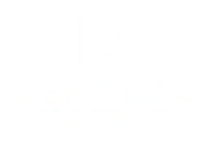Vertical Cold Storage company logo with stylized letter V above the company name.