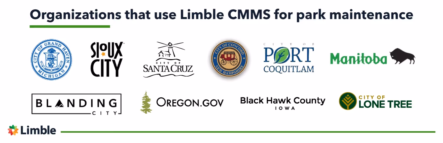 Organizations that use Limble CMMS for park maintenance