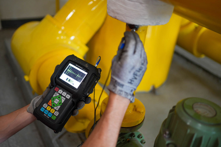 Ultrasonic mechanical integrity inspection on pipe