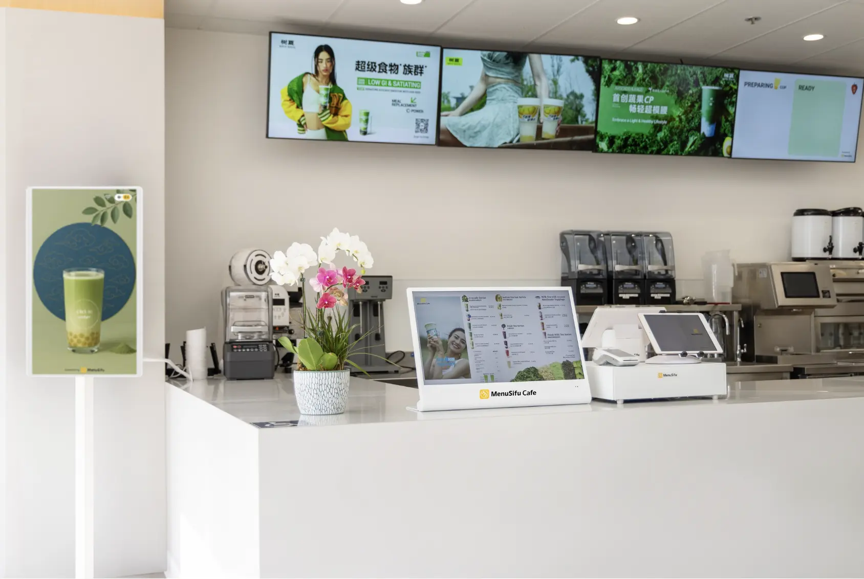 MenuSifu's entire bubble tea solution setup