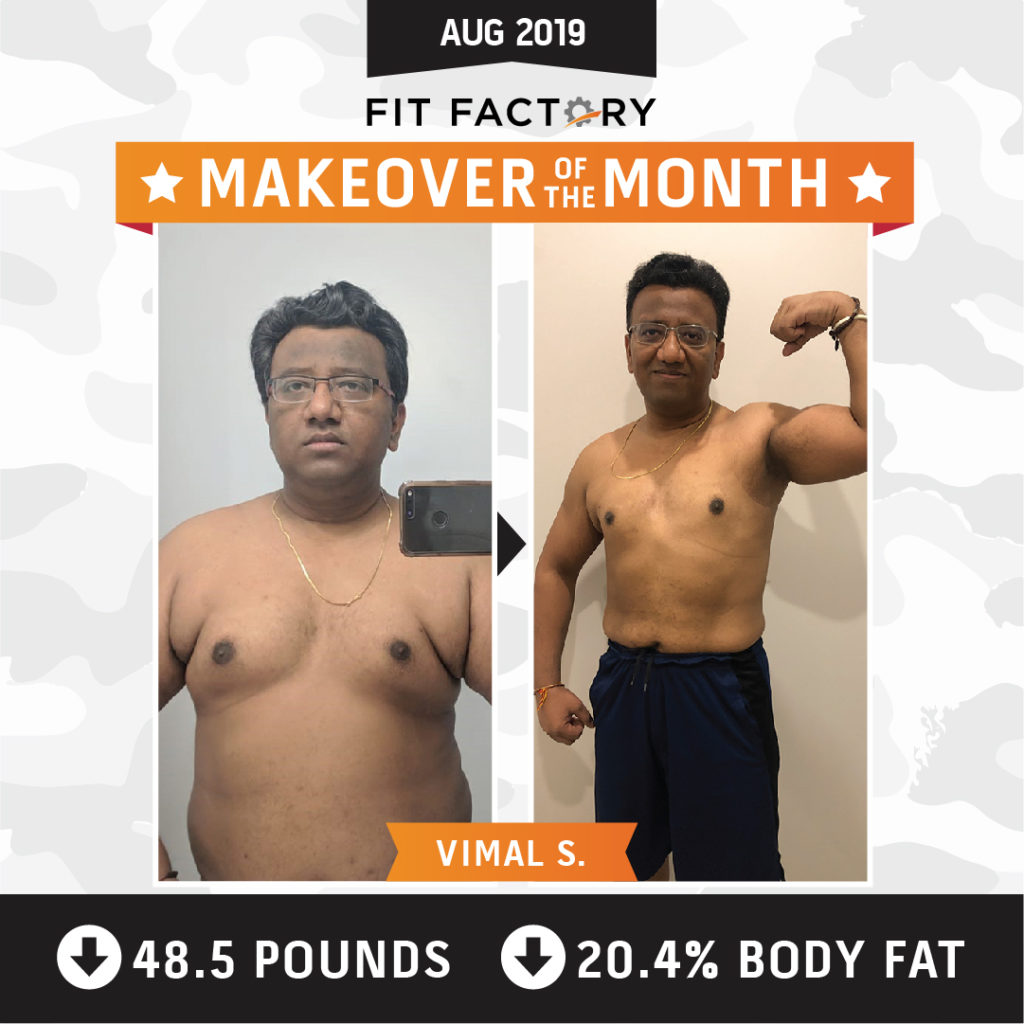Vimal, Fit Factory member success story