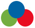 Three overlapping circles colored blue, green, and red.