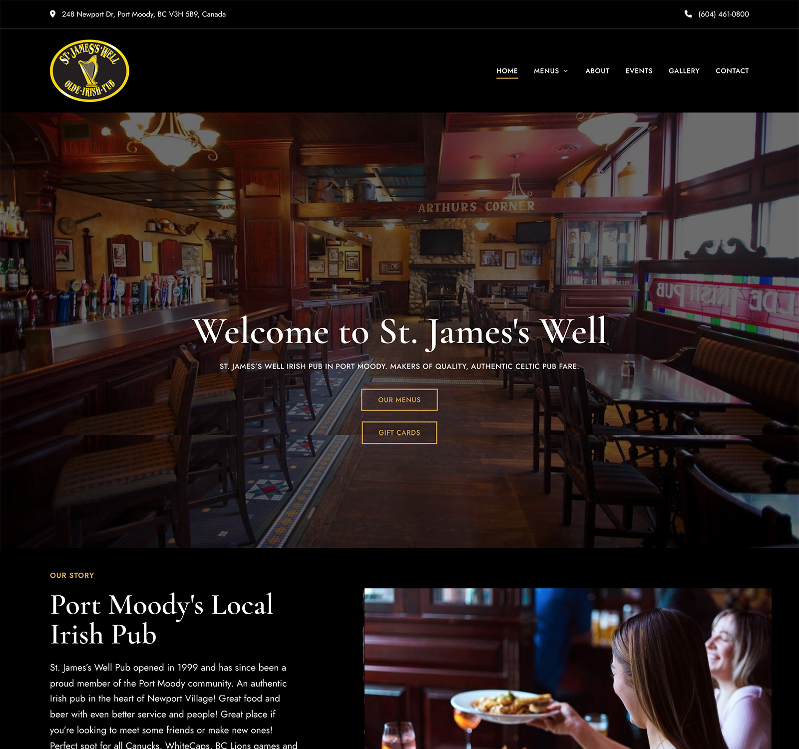 [digital project] image of past client project on a laptop screen in a modern office