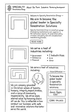 [background image] image of contact office (for a general contractor)