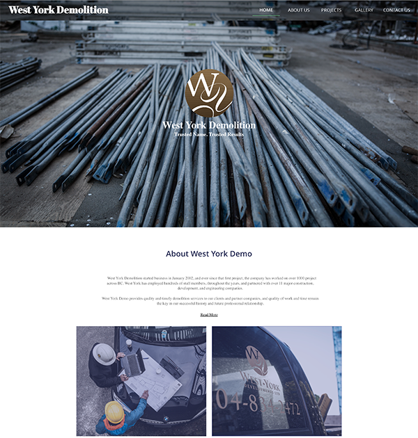 West York Developments Old Homepage