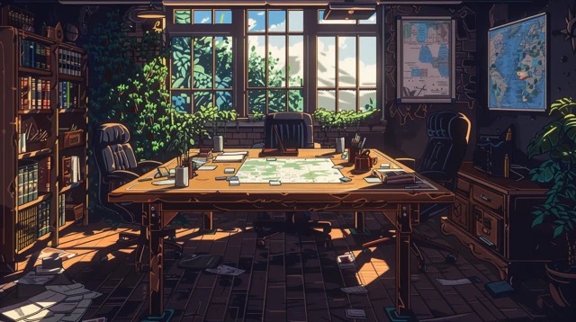 The Blueprint - planning room scene