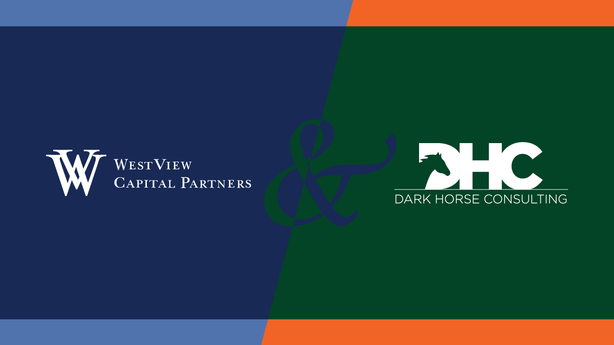 On the left of this image is the branding for WestView Capital Partners and on the right side is the branding for DHC