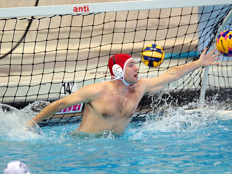 Steve as water polo goalkeeper
