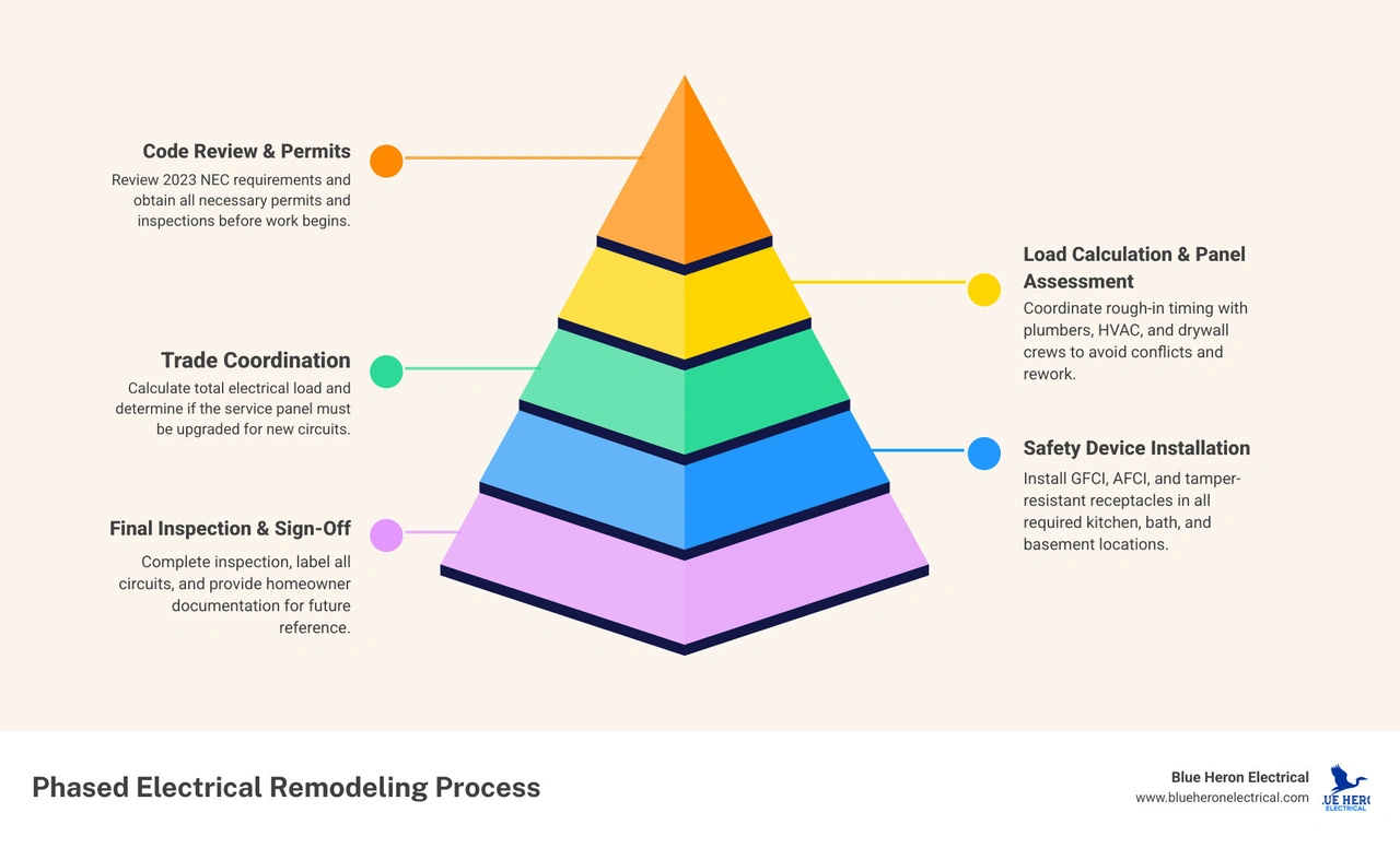 phased electrical remodeling process infographic infographic phased electrical remodeling process infographic infographic