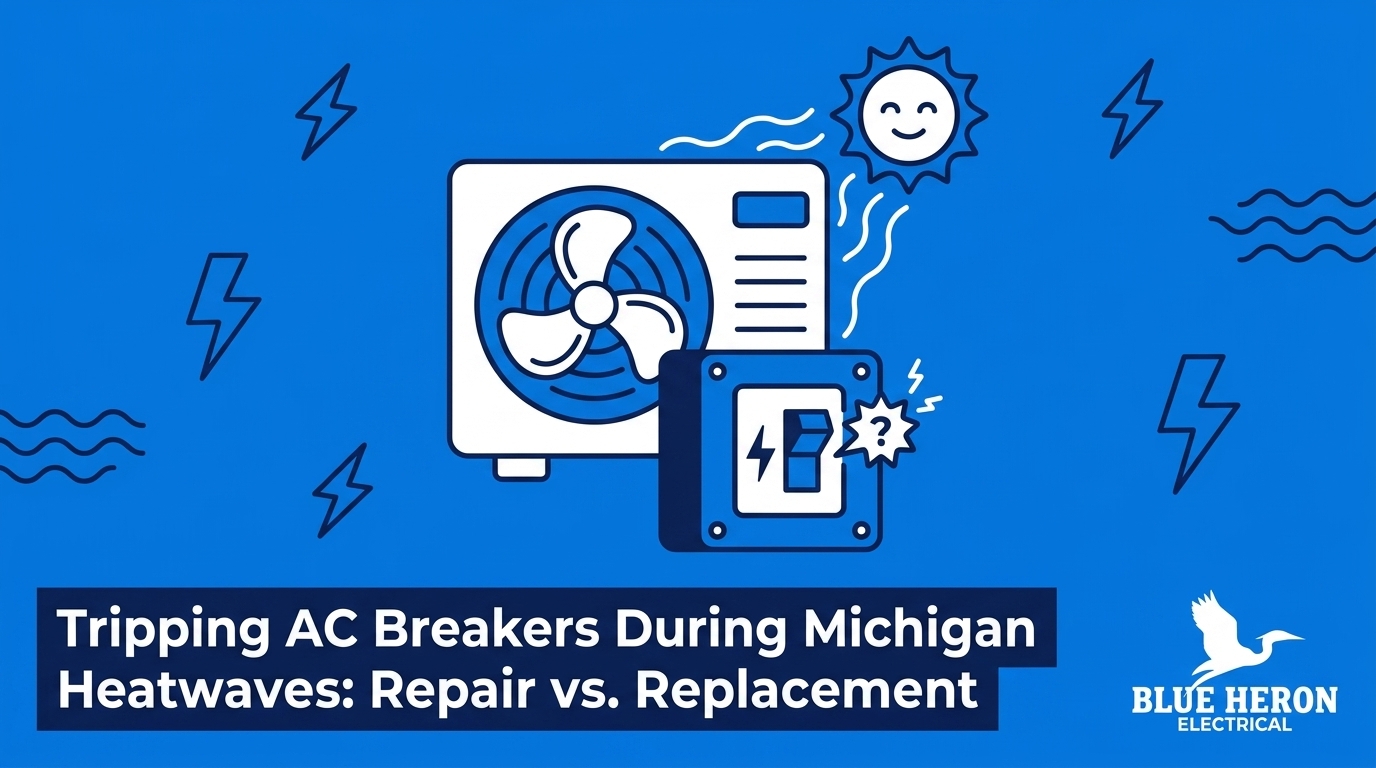 Tripping AC Breakers During Michigan Heatwaves: Repair vs. Replacement
