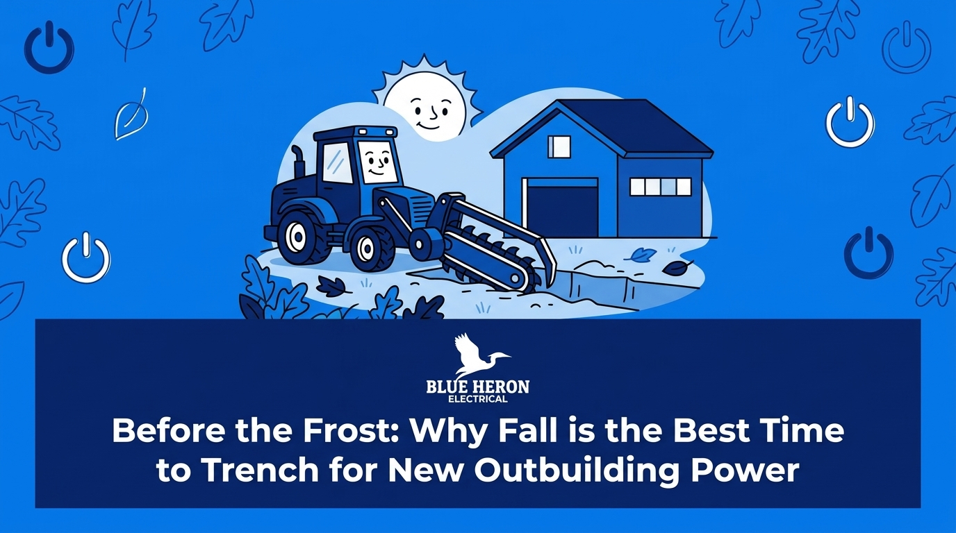 Why Fall is the Best Time to Trench for New Outbuilding Power