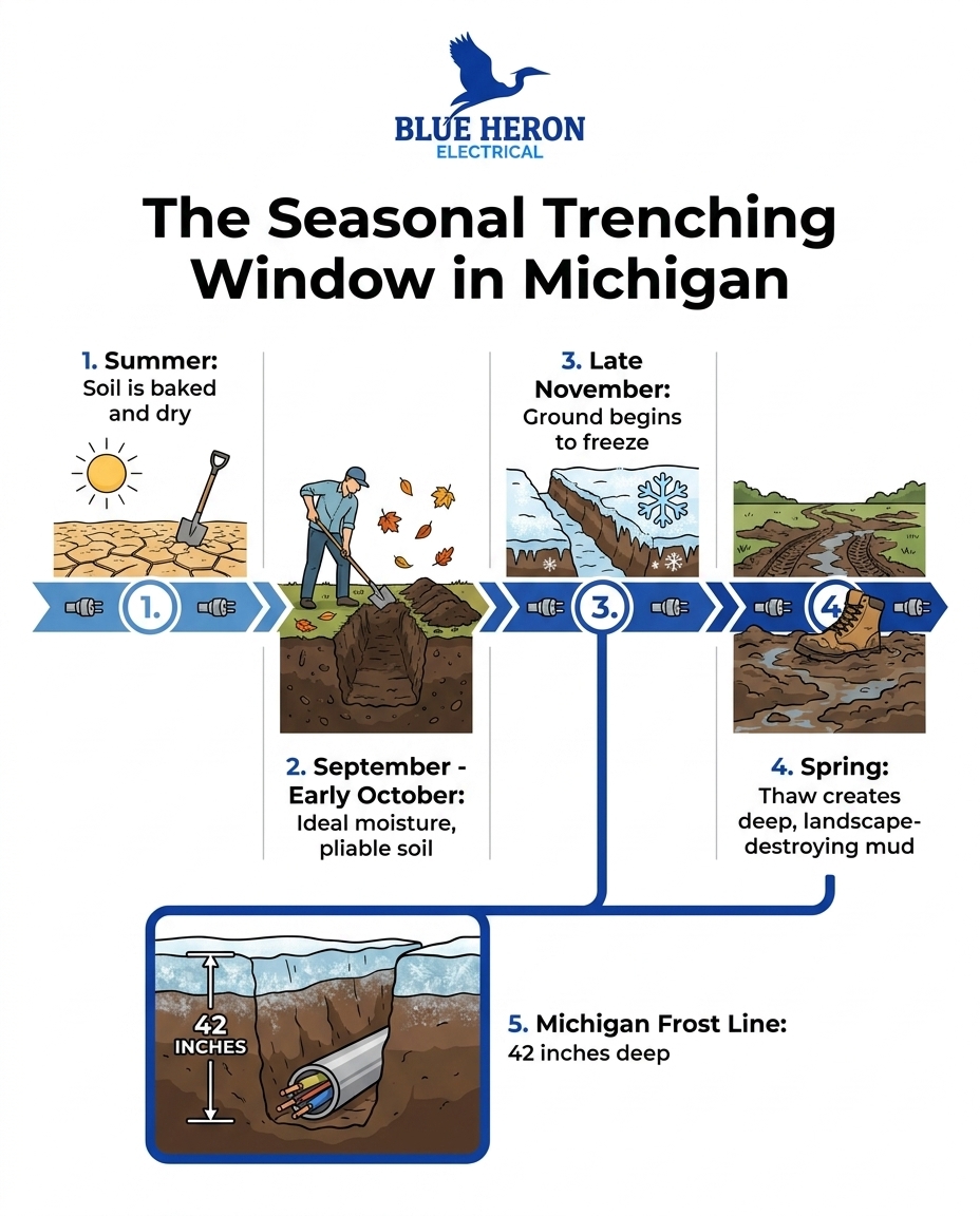 The Seasonal Trenching Window in Michigan