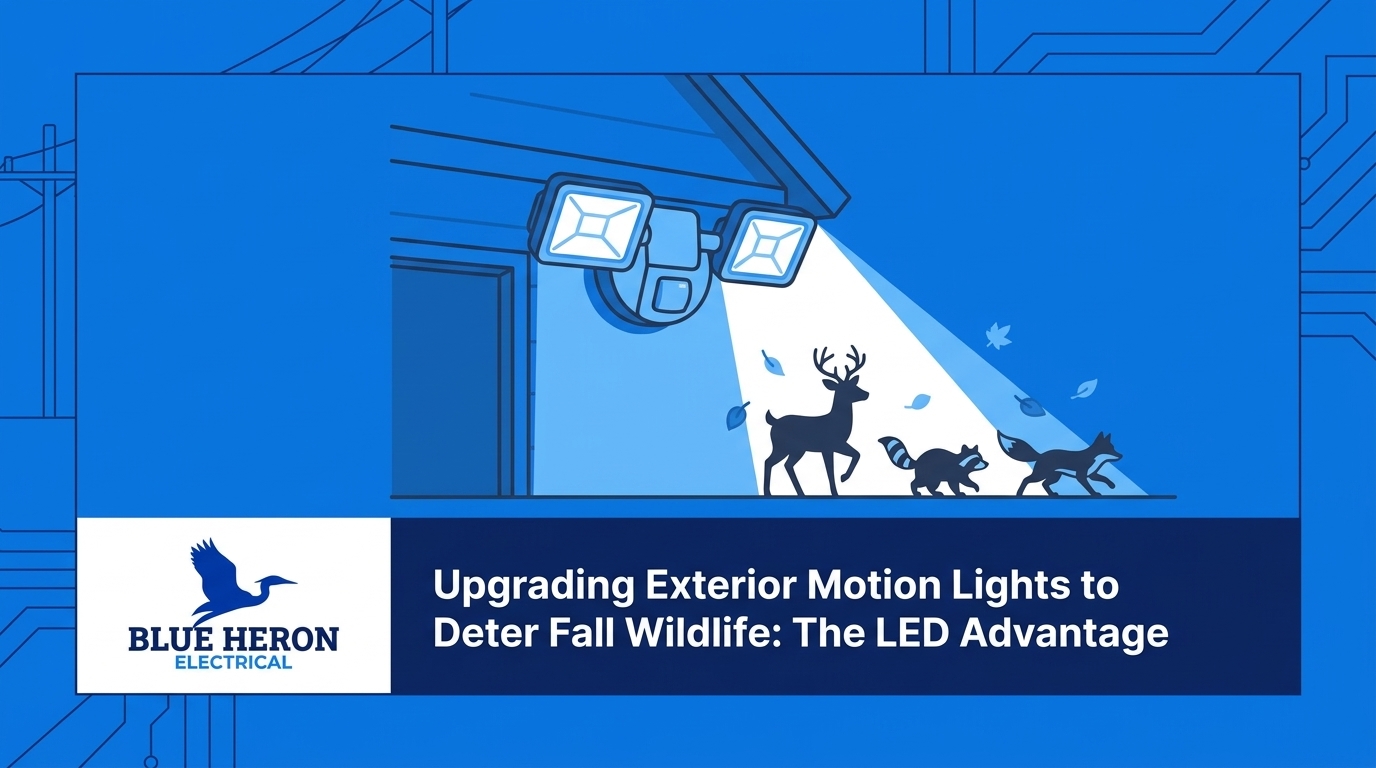 Upgrading Exterior Motion Lights to Deter Fall Wildlife