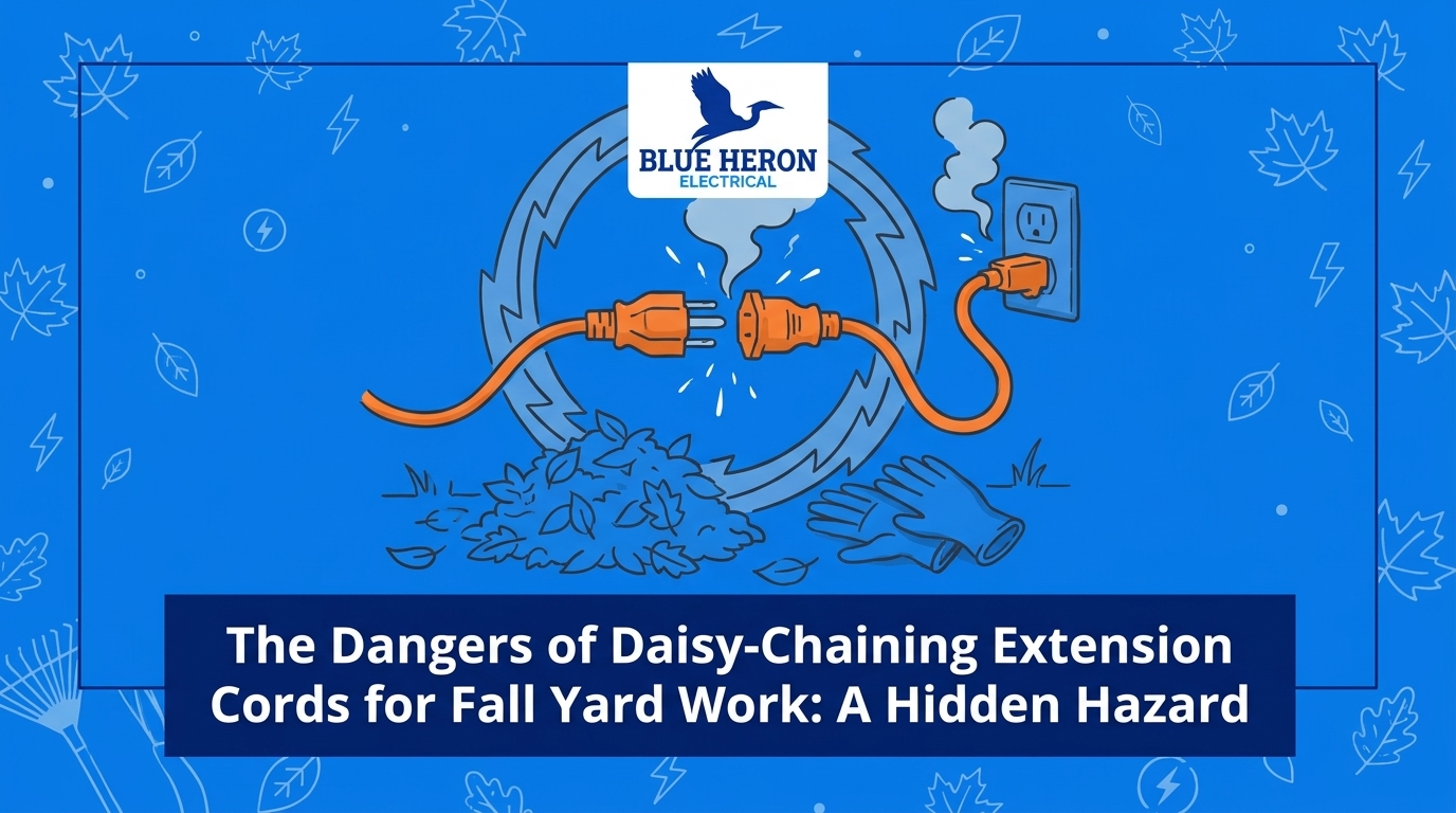 The Dangers of Daisy-Chaining Extension Cords for Fall Yard Work