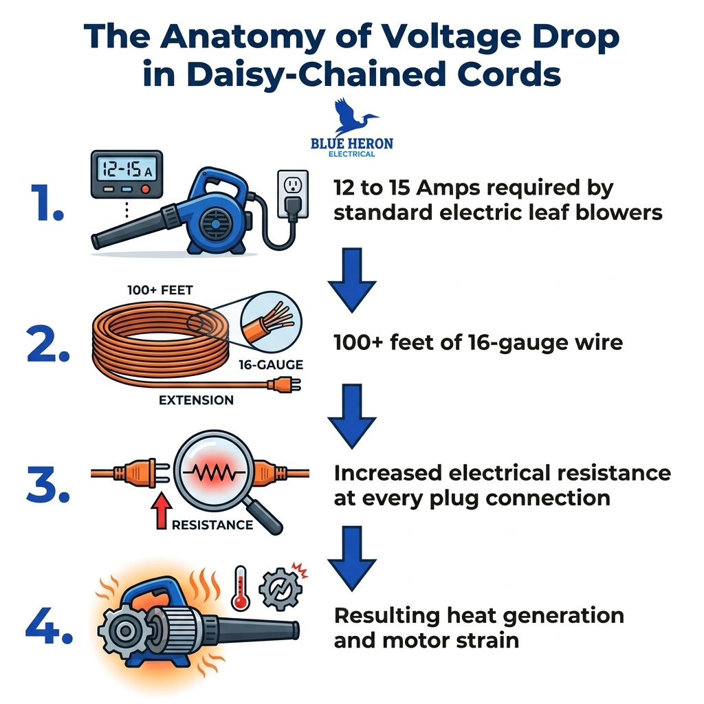 The Anatomy of Voltage Drop in Daisy-Chained Cords
