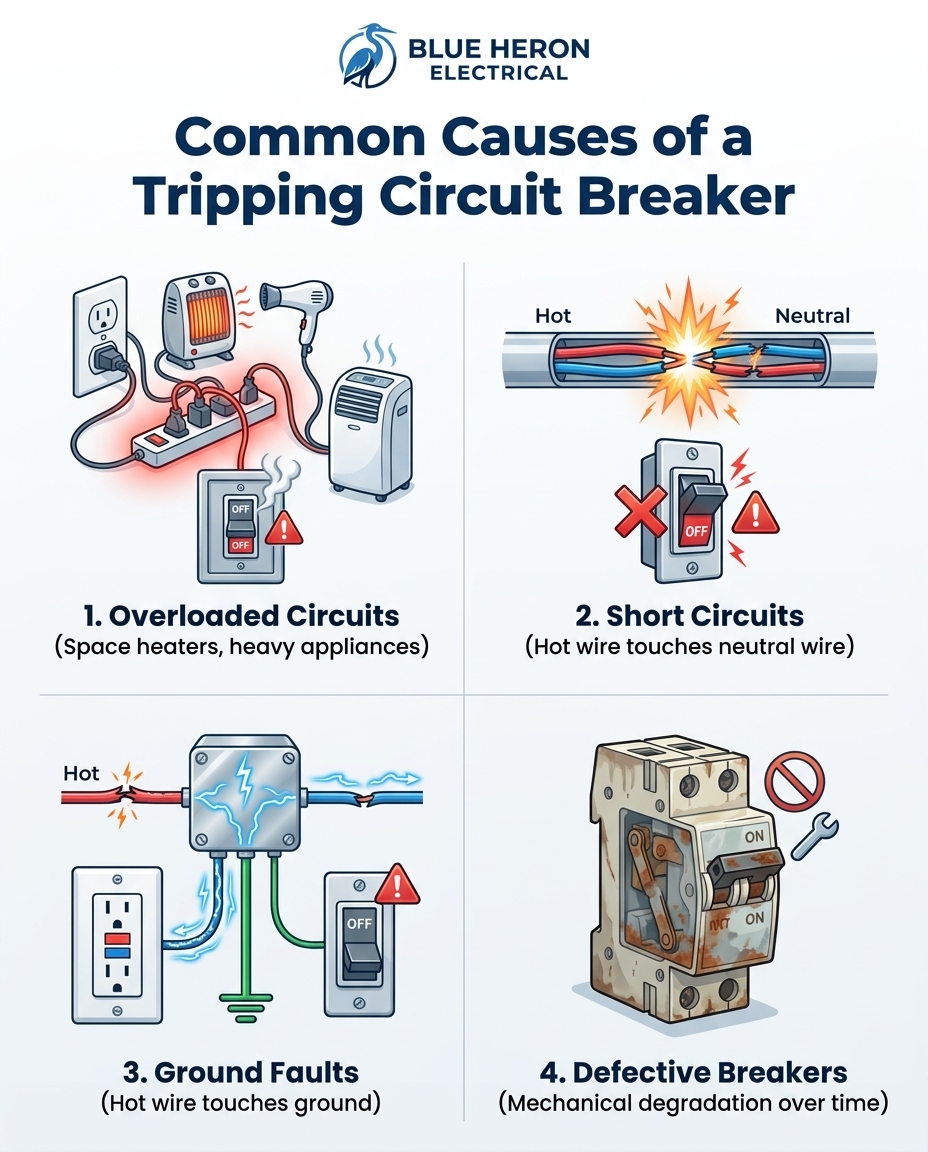 Common Causes of a Tripping Circuit Breaker