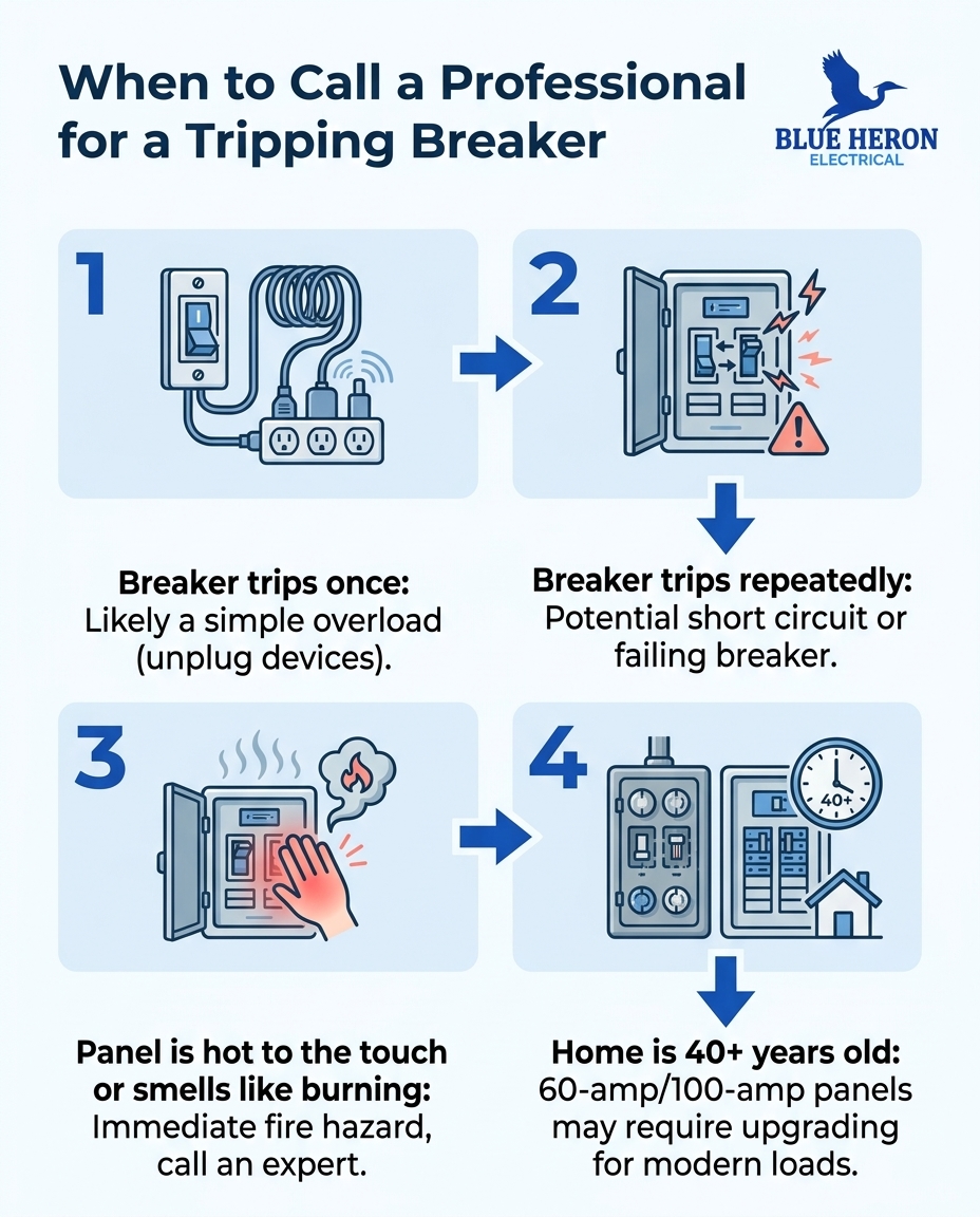 When to Call a Professional for a Tripping Breaker
