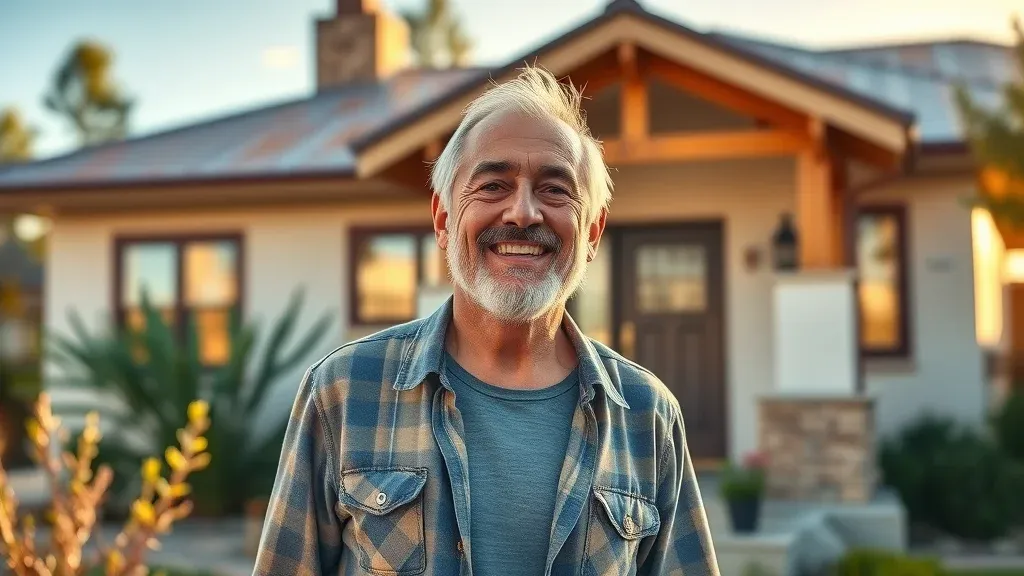 Happy Ruidoso homeowner after affordable roof restoration and repair service