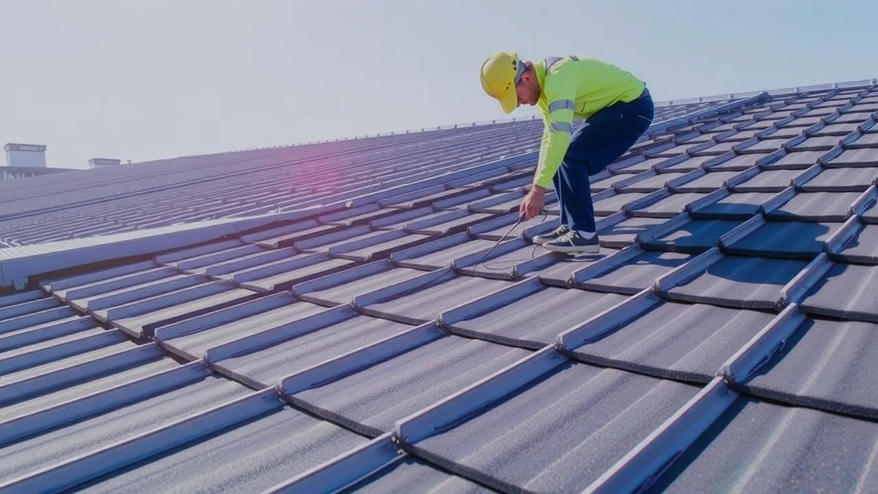 Roofing and repair Carlsbad New Mexico - analyst using AI for competitor benchmarking and keyword research, with data visualizations