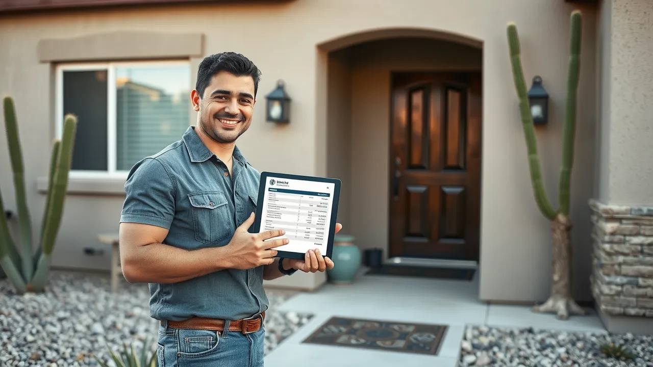 Side-by-side comparison of metal roofing and asphalt shingle roofing on Carlsbad NM homes, clear visual difference, desert backdrop