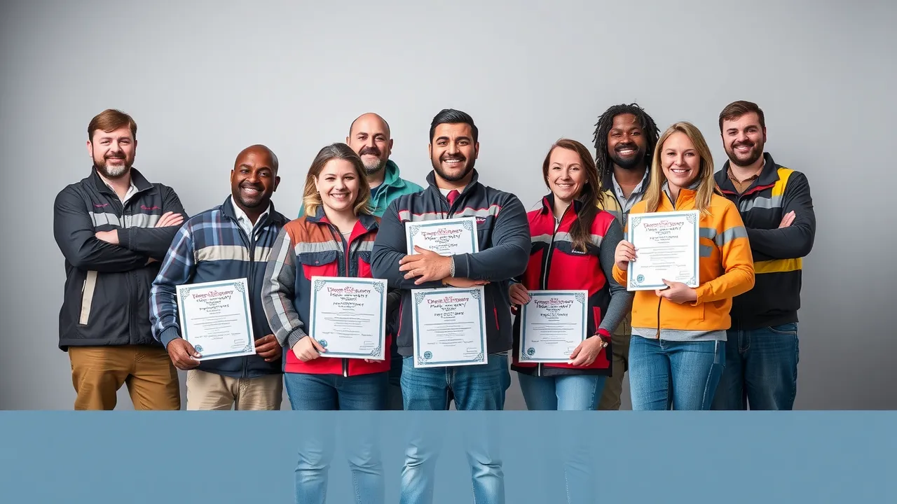 team of roofing experts showcases warranty and certificates in Rosewell meeting room