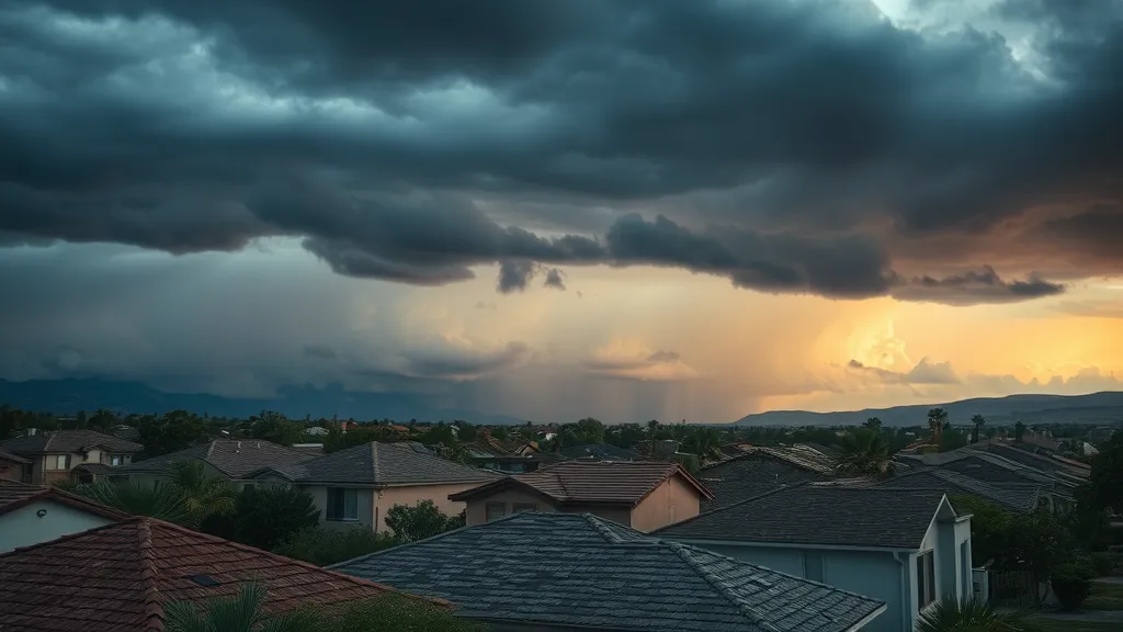 Storm damage on residential roofs in Hobbs and Artesia, wind-blown debris, damaged shingles after storm, emergency roof repair after storm Hobbs Artesia