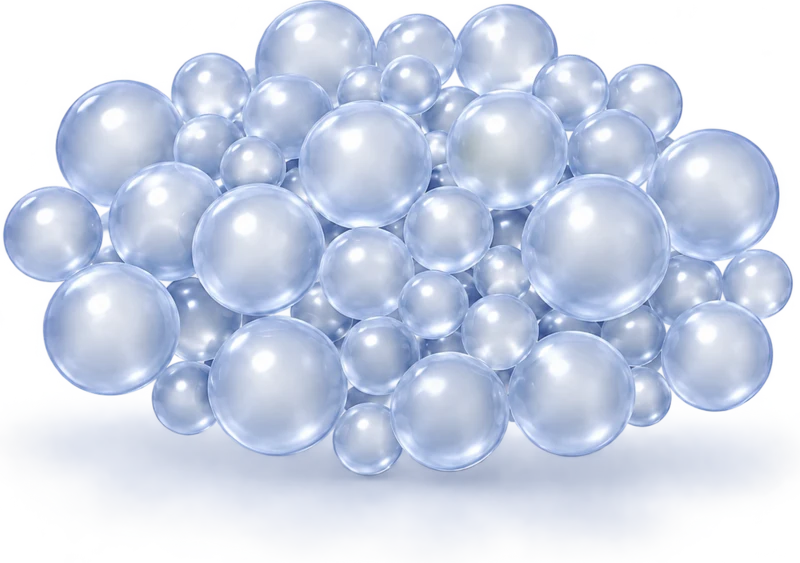 Illustration of dense collagen microspheres