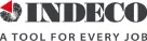 INDECO brand logo with tagline 'A tool for every job'.