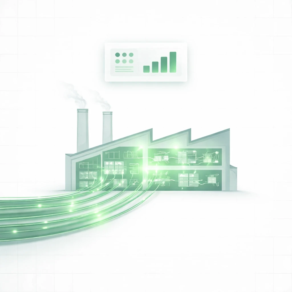 Carrier-grade fibre connectivity infrastructure feeding into factory and business premises